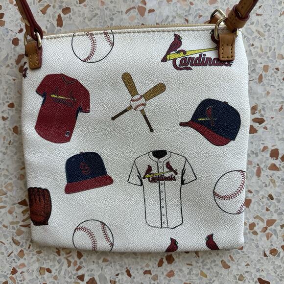 Dooney & Bourke St. Louis Cardinals MLB Leather Crossbody Purse Bag - Picture 5 of 10
